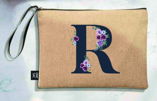 Bolso de mano letra r una pieza (diseño variado) (25×18×1 )